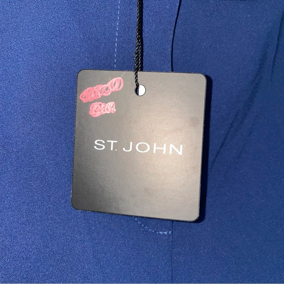 St John Emma Longe Straight Leg Ankle Women’s Pant in Marine NWT Size 10 - Picture 12 of 15